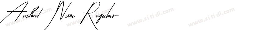 Aesthet Nova Regular字体转换